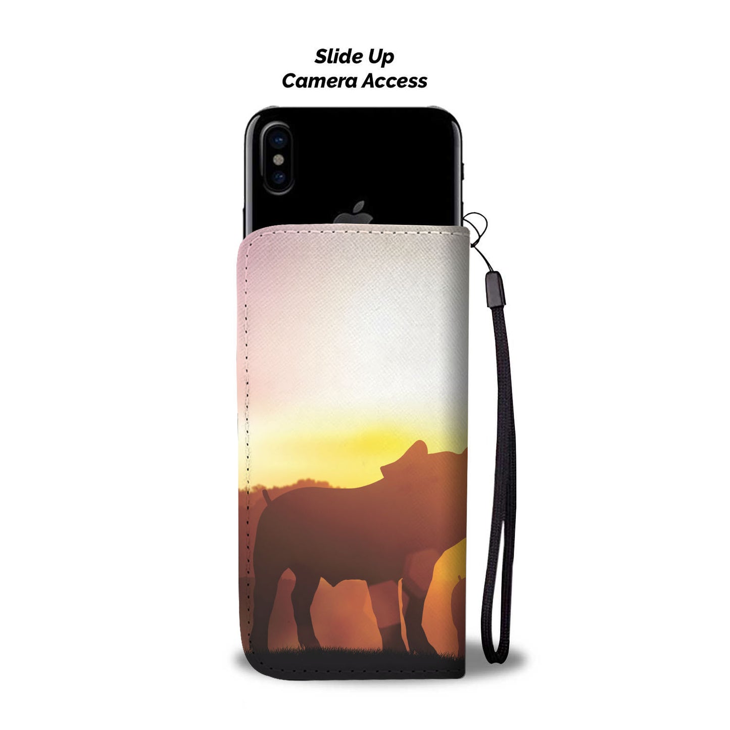 Cute pig print  - Wallet Phone case - myfunfarm - clothing acceessories shoes for cow lovers, pig, horse, cat, sheep, dog, chicken, goat farmer