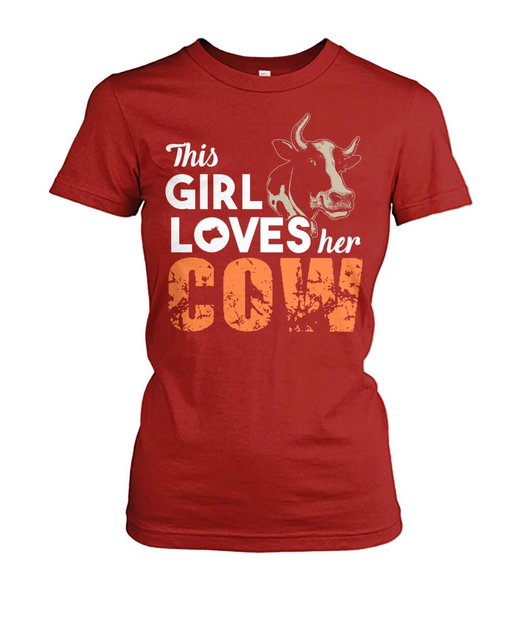 This girl who loves cows - Men's and Women's t-shirt , Vneck, Hoodies - myfunfarm - clothing acceessories shoes for cow lovers, pig, horse, cat, sheep, dog, chicken, goat farmer