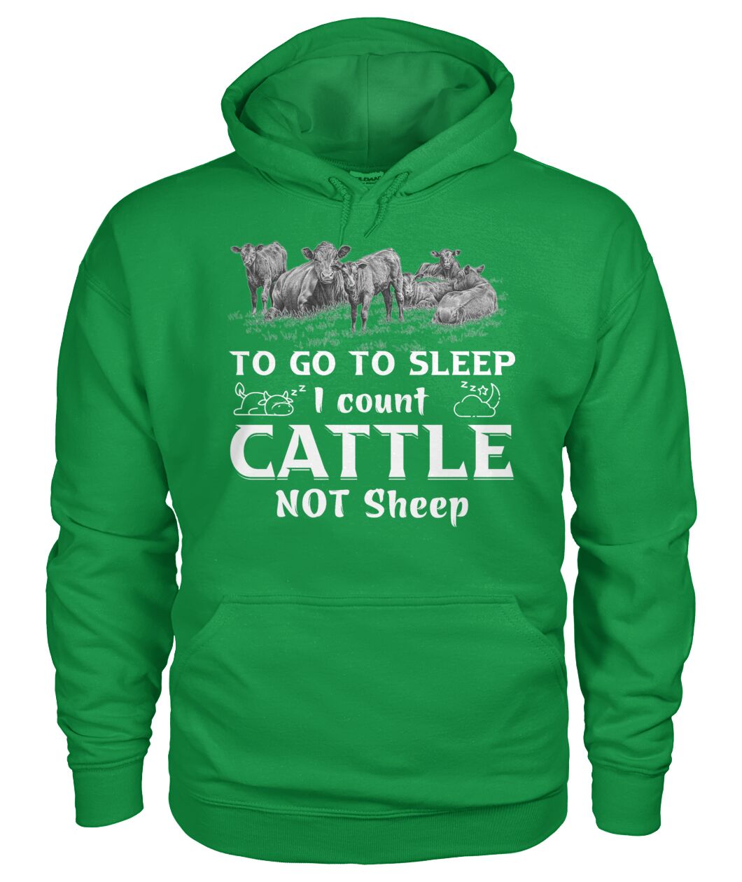 To go to sleep i count cattle not sheep - Funny t-shirt, hoodies