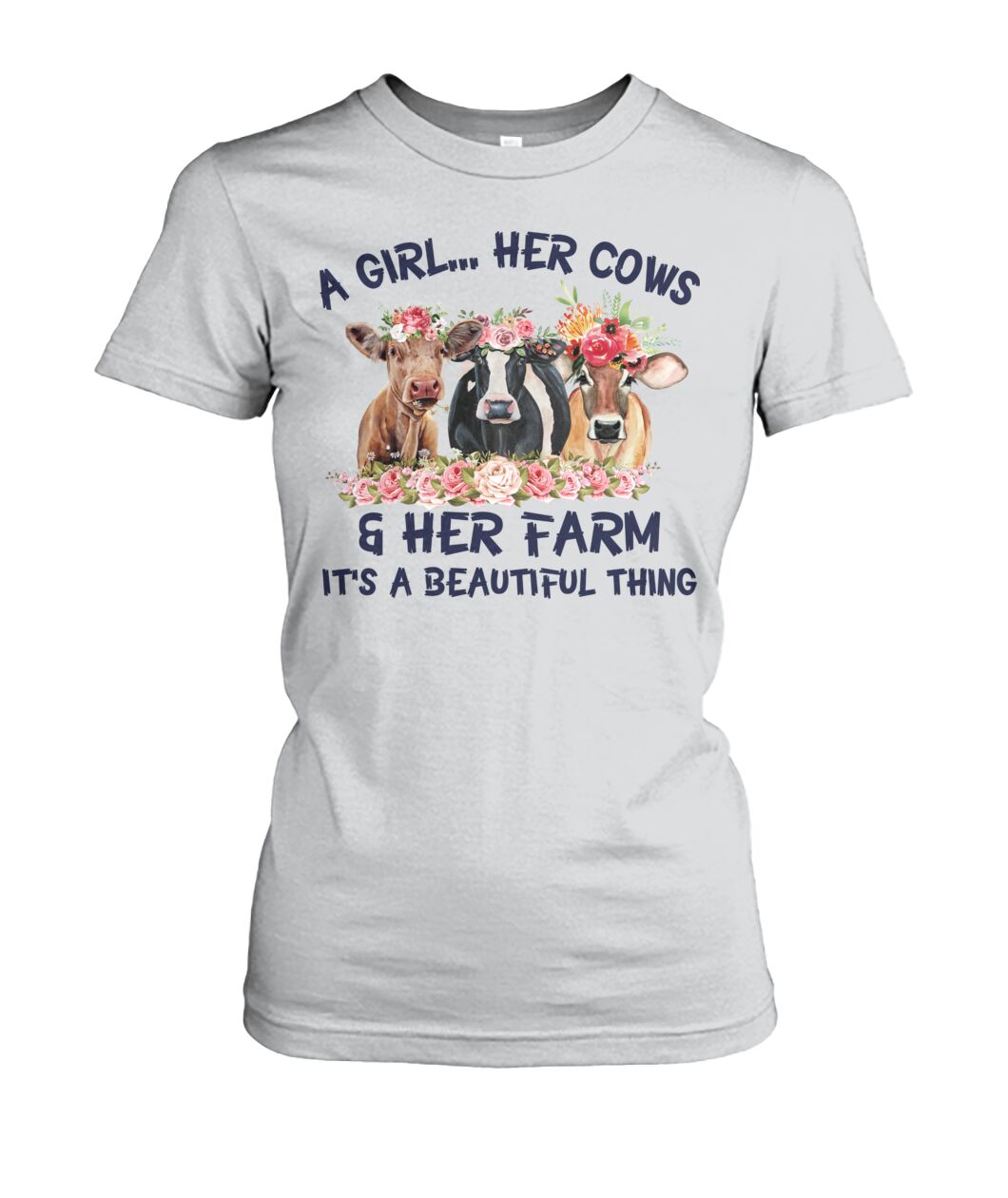 A girl ... Her cows and Her Farm - Unisex t-shirt , Hoodies