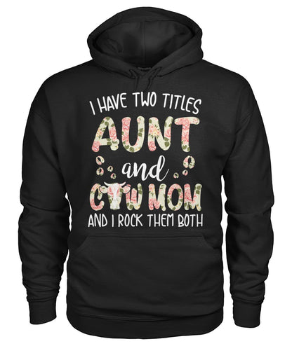 Aunt and cow mom - Men's and Women's t-shirt , Vneck, Hoodies - myfunfarm - clothing acceessories shoes for cow lovers, pig, horse, cat, sheep, dog, chicken, goat farmer
