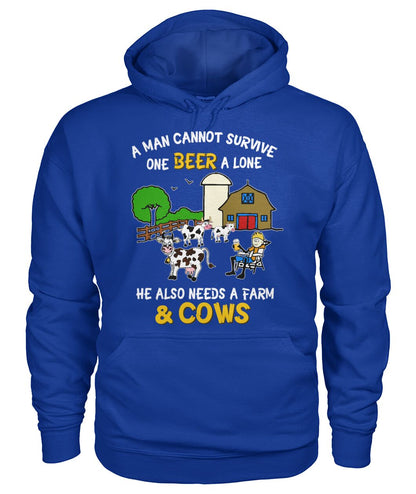 A man cannot survive - unisex  t-shirt , Hoodies
