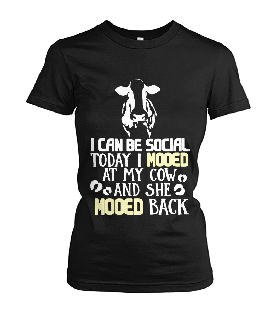 i can be social today i mooed  - Men's and Women's t-shirt , Vneck, Hoodies - myfunfarm - clothing acceessories shoes for cow lovers, pig, horse, cat, sheep, dog, chicken, goat farmer