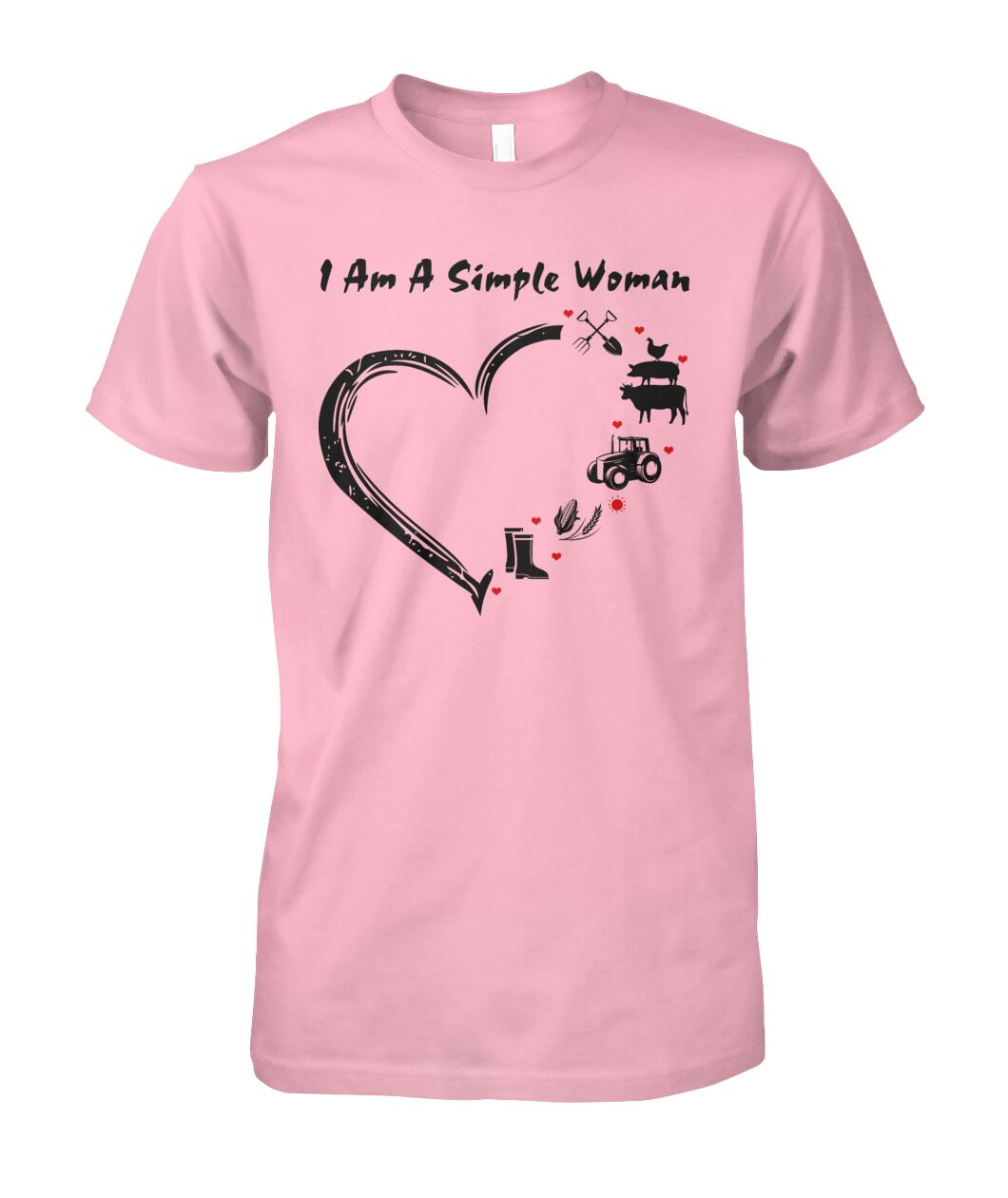 I  am a simple woman unisex  t-shirt , Hoodies - myfunfarm