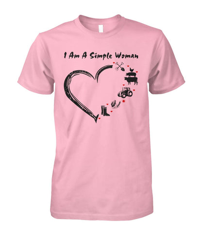 I  am a simple woman unisex  t-shirt , Hoodies - myfunfarm