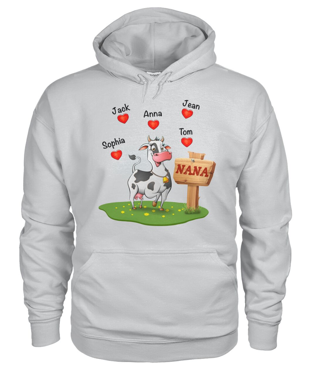 Custom names Cow Lovers - unisex  t-shirt for Mother's day