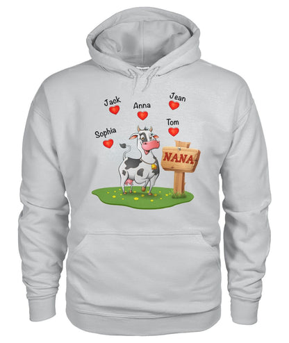 Custom names Cow Lovers - unisex  t-shirt for Mother's day