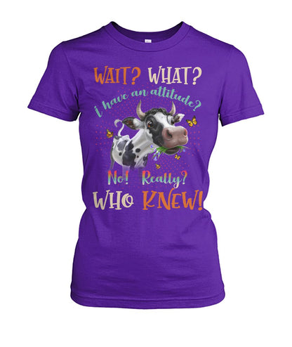 wait what i have an attitude  - unisex  t-shirt , Hoodies
