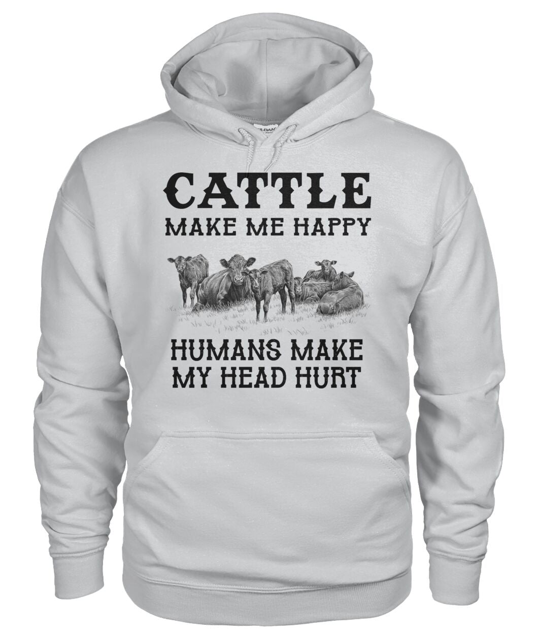 Cattle make me happy - unisex  t-shirt , Hoodies - myfunfarm