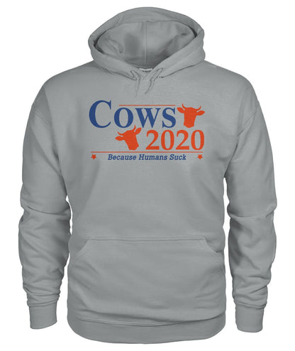 Cows 2020 because humans suck  - Men's and Women's t-shirt , Hoodies - myfunfarm
