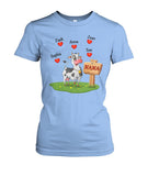 Custom names Cow Lovers - unisex  t-shirt for Mother's day