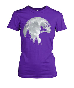 Horse in the Moon - Halloween unisex  t-shirt , Hoodies