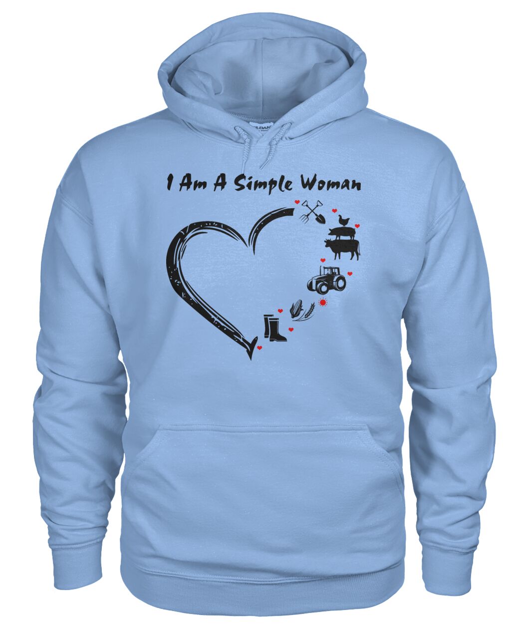 I  am a simple woman unisex  t-shirt , Hoodies - myfunfarm