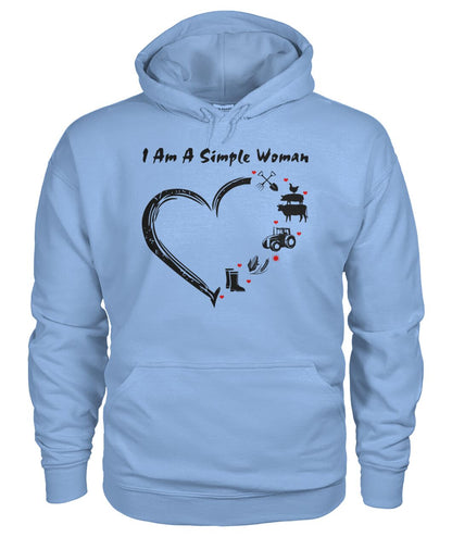 I  am a simple woman unisex  t-shirt , Hoodies - myfunfarm
