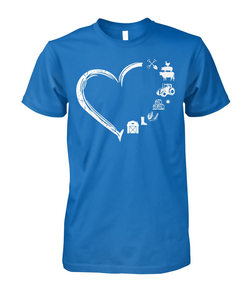 Heart  Farm Life - unisex  t-shirt , Hoodies - myfunfarm