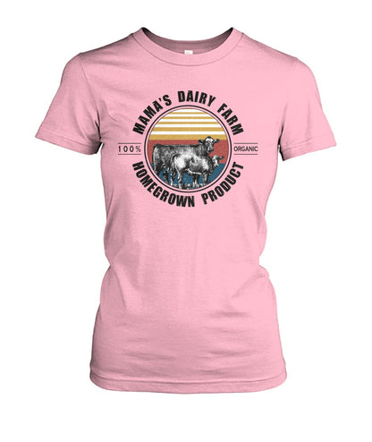 Mama's dairy farm - unisex  t-shirt , mama and kids
