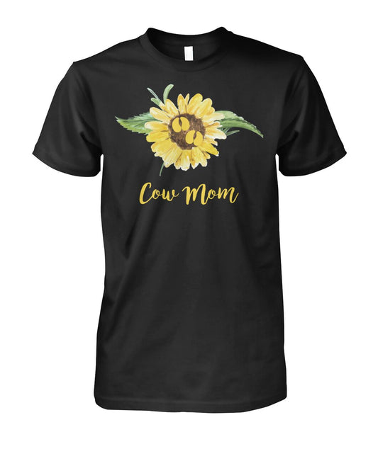 Cow mom - Men's and Women's t-shirt , Vneck, Hoodies - myfunfarm - clothing acceessories shoes for cow lovers, pig, horse, cat, sheep, dog, chicken, goat farmer