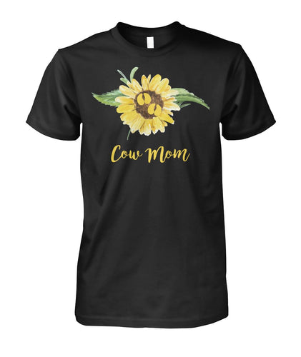 Cow mom - Men's and Women's t-shirt , Vneck, Hoodies - myfunfarm - clothing acceessories shoes for cow lovers, pig, horse, cat, sheep, dog, chicken, goat farmer