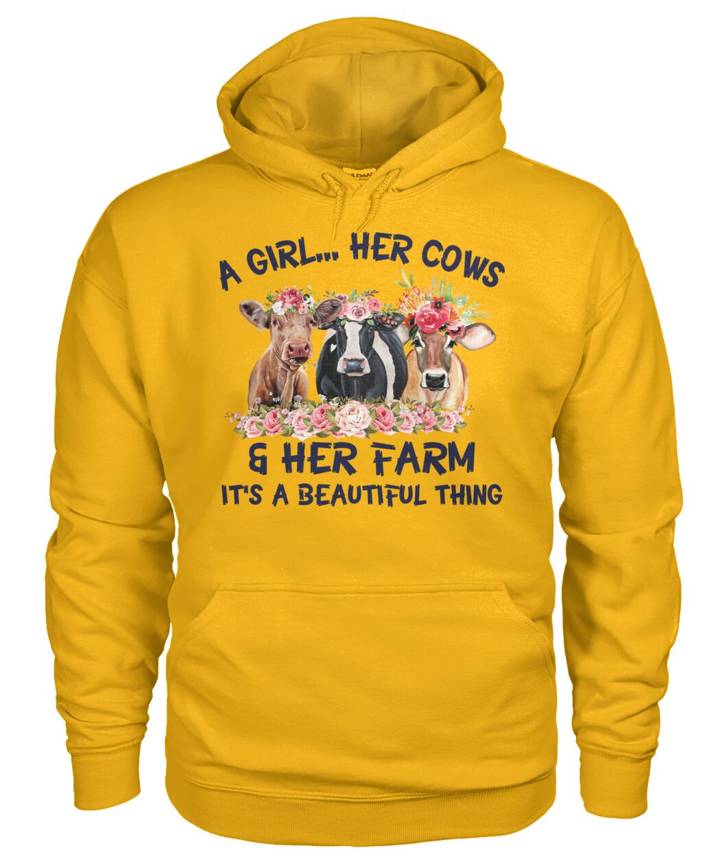 A girl ... Her cows and Her Farm - Unisex t-shirt , Hoodies