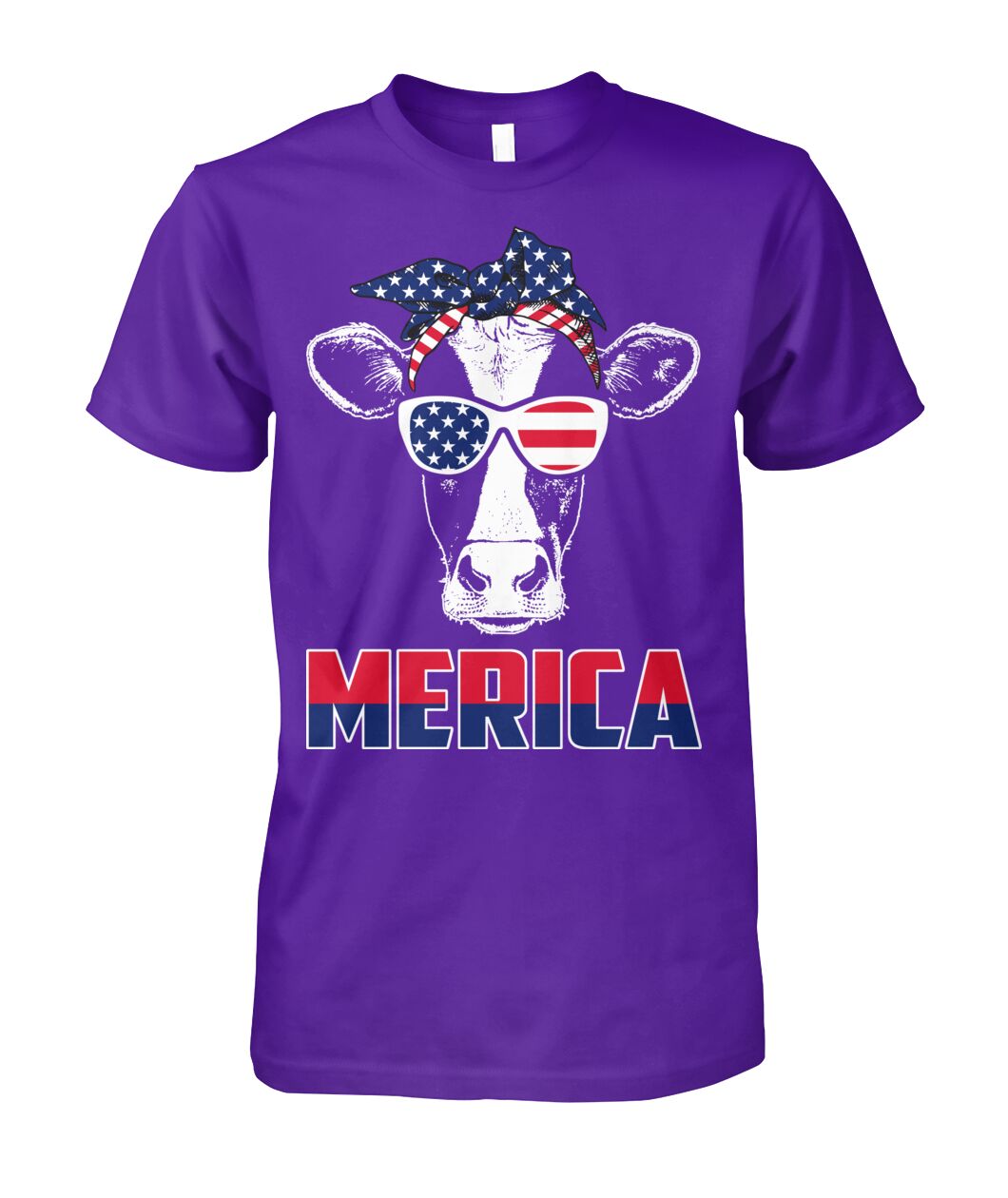 Merica cow lovers - funny design unisex  t-shirt , Hoodies - myfunfarm