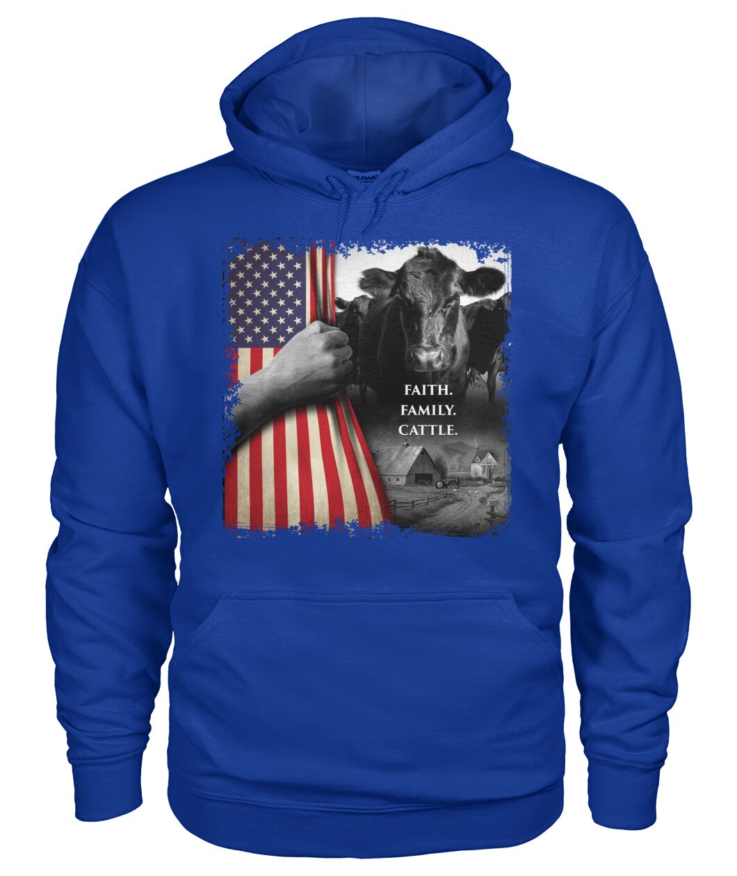 Faith Family Cattle - unisex  t-shirt , Hoodies - myfunfarm