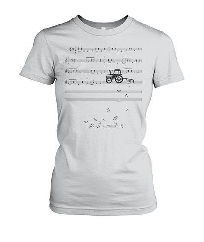 Sheet music tractor - t-shirt, Hoodies