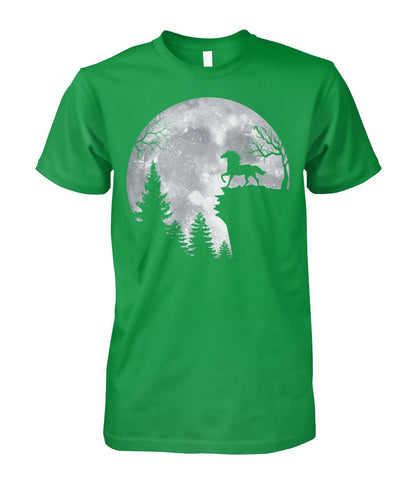 Horse in the Moon - Halloween unisex  t-shirt , Hoodies