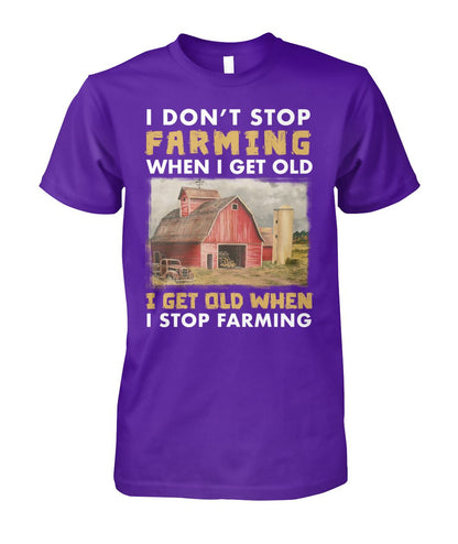 I don't stop farming - unisex  t-shirt , Hoodies - myfunfarm
