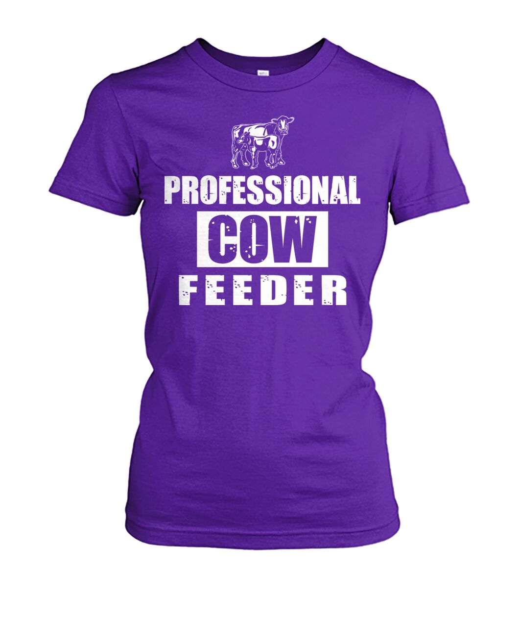 Professionnal cow feeder - Men's and Women's t-shirt , Vneck, Hoodies - myfunfarm - clothing acceessories shoes for cow lovers, pig, horse, cat, sheep, dog, chicken, goat farmer
