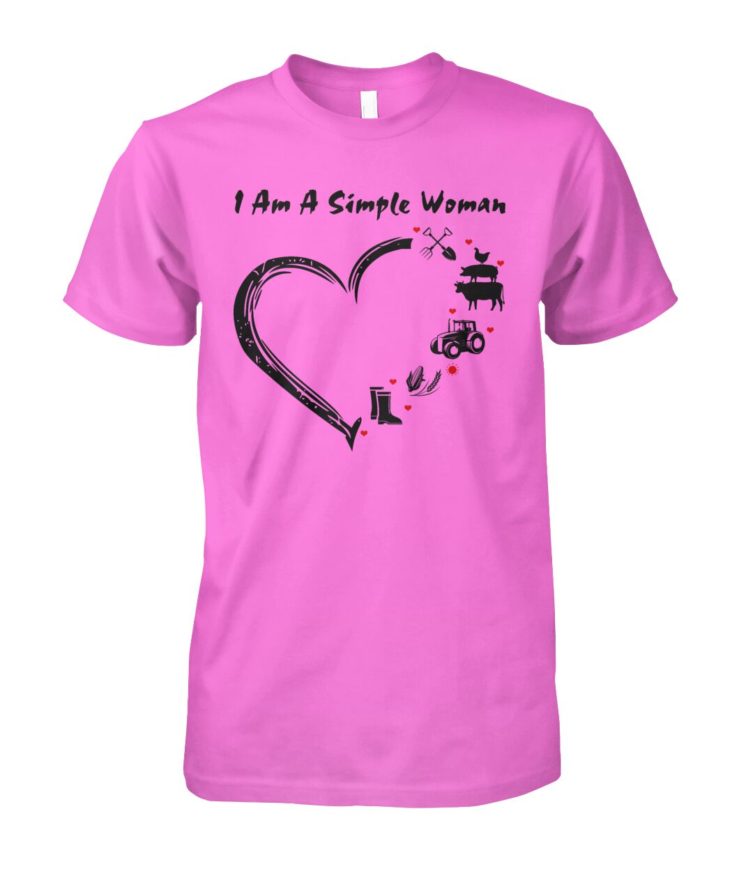 I  am a simple woman unisex  t-shirt , Hoodies - myfunfarm