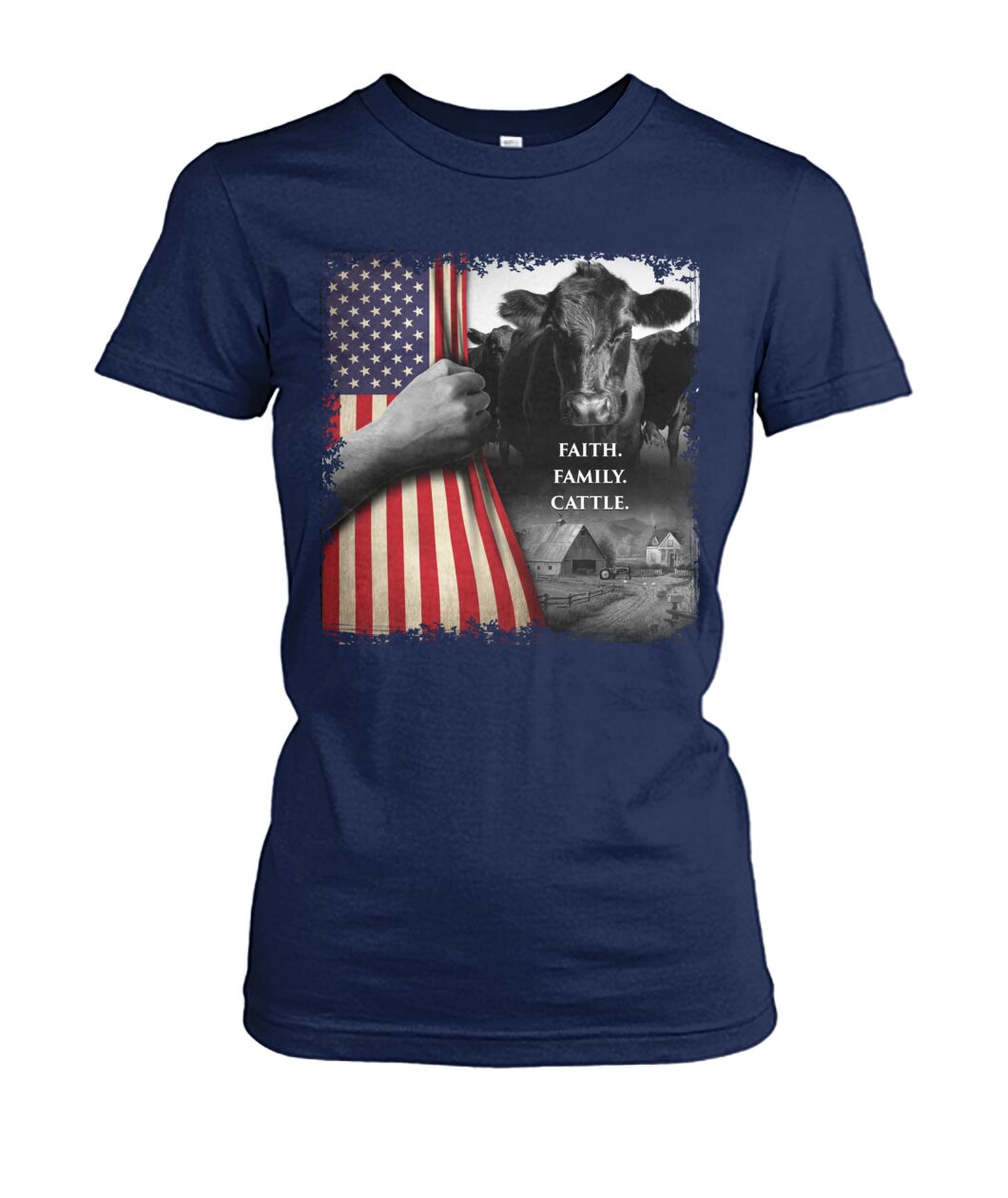 Faith Family Cattle - unisex  t-shirt , Hoodies - myfunfarm
