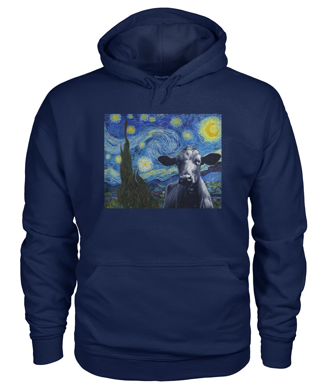 Van-gogh-painting Angus black - Men's and Women's t-shirt , Vneck, Hoodies - myfunfarm - clothing acceessories shoes for cow lovers, pig, horse, cat, sheep, dog, chicken, goat farmer