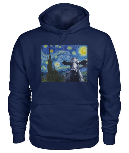 Van-gogh-painting Angus black - Men's and Women's t-shirt , Vneck, Hoodies - myfunfarm - clothing acceessories shoes for cow lovers, pig, horse, cat, sheep, dog, chicken, goat farmer