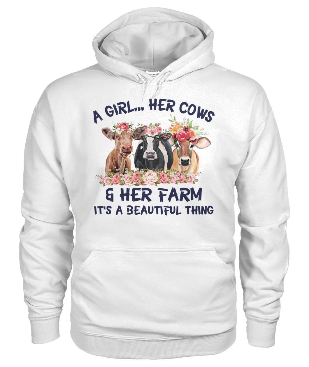 A girl ... Her cows and Her Farm - Unisex t-shirt , Hoodies