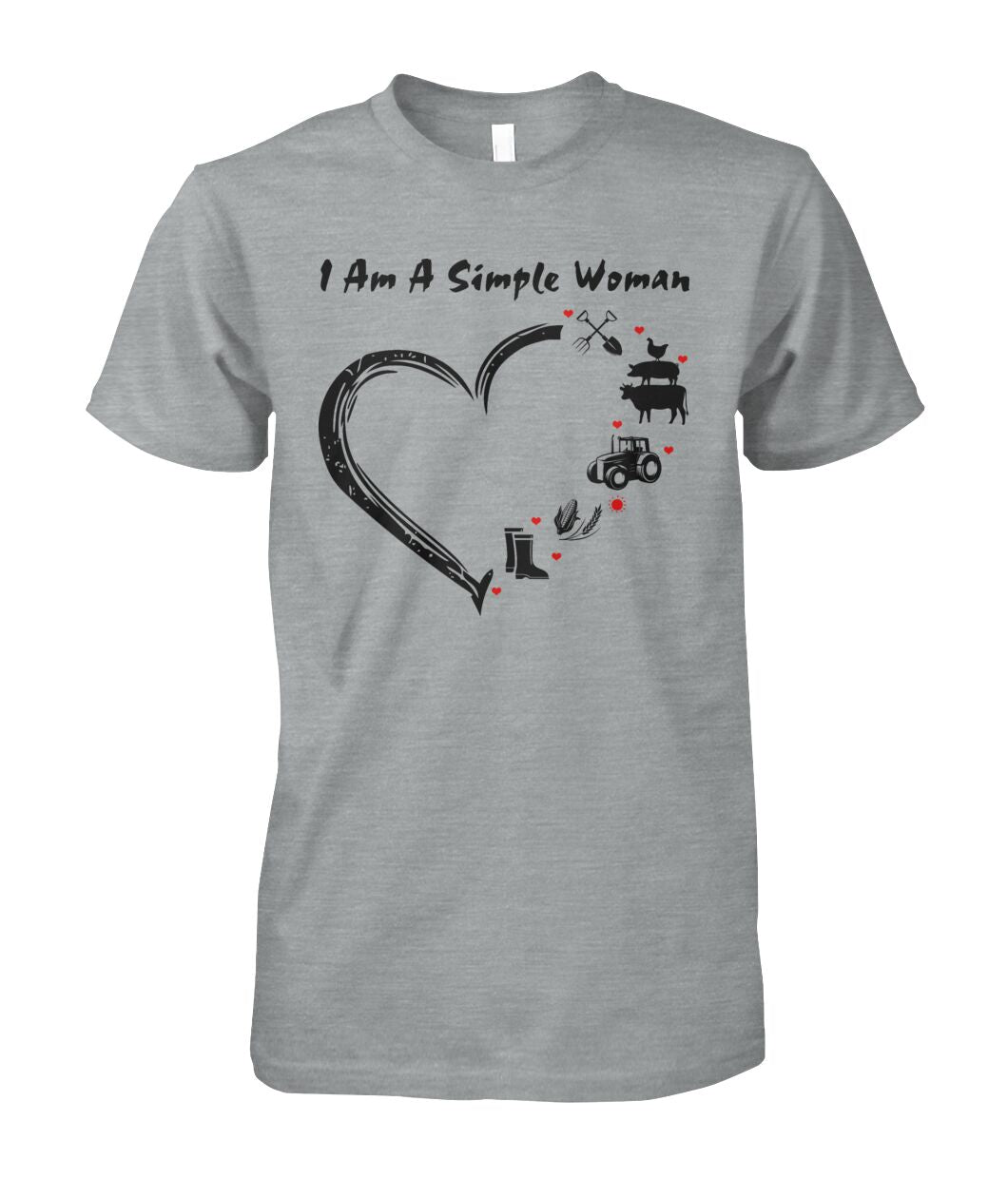 I  am a simple woman unisex  t-shirt , Hoodies - myfunfarm