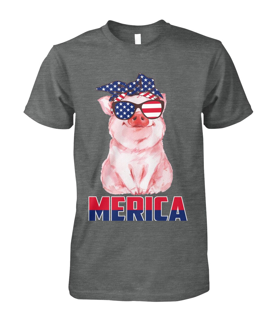 Love pig love america  - Men's and Women's t-shirt , Vneck, Hoodies - myfunfarm - clothing acceessories shoes for cow lovers, pig, horse, cat, sheep, dog, chicken, goat farmer