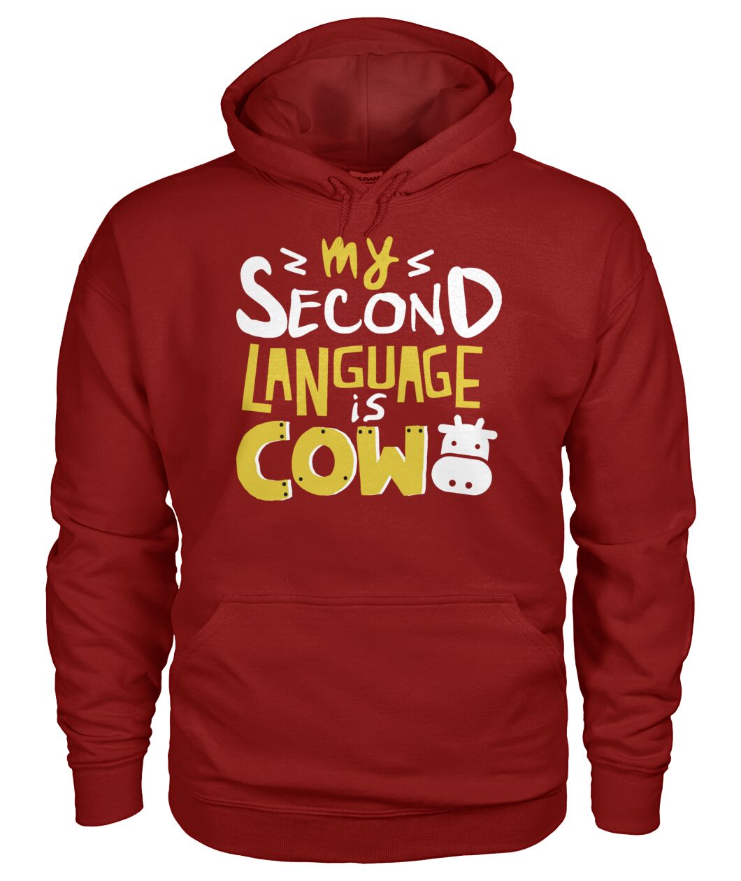 my second language is cow - Men's and Women's t-shirt , Vneck, Hoodies - myfunfarm - clothing acceessories shoes for cow lovers, pig, horse, cat, sheep, dog, chicken, goat farmer