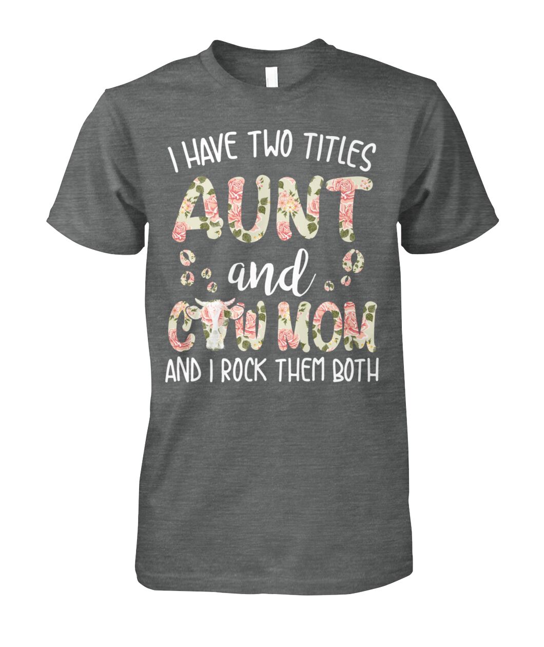 Aunt and cow mom - Men's and Women's t-shirt , Vneck, Hoodies - myfunfarm - clothing acceessories shoes for cow lovers, pig, horse, cat, sheep, dog, chicken, goat farmer