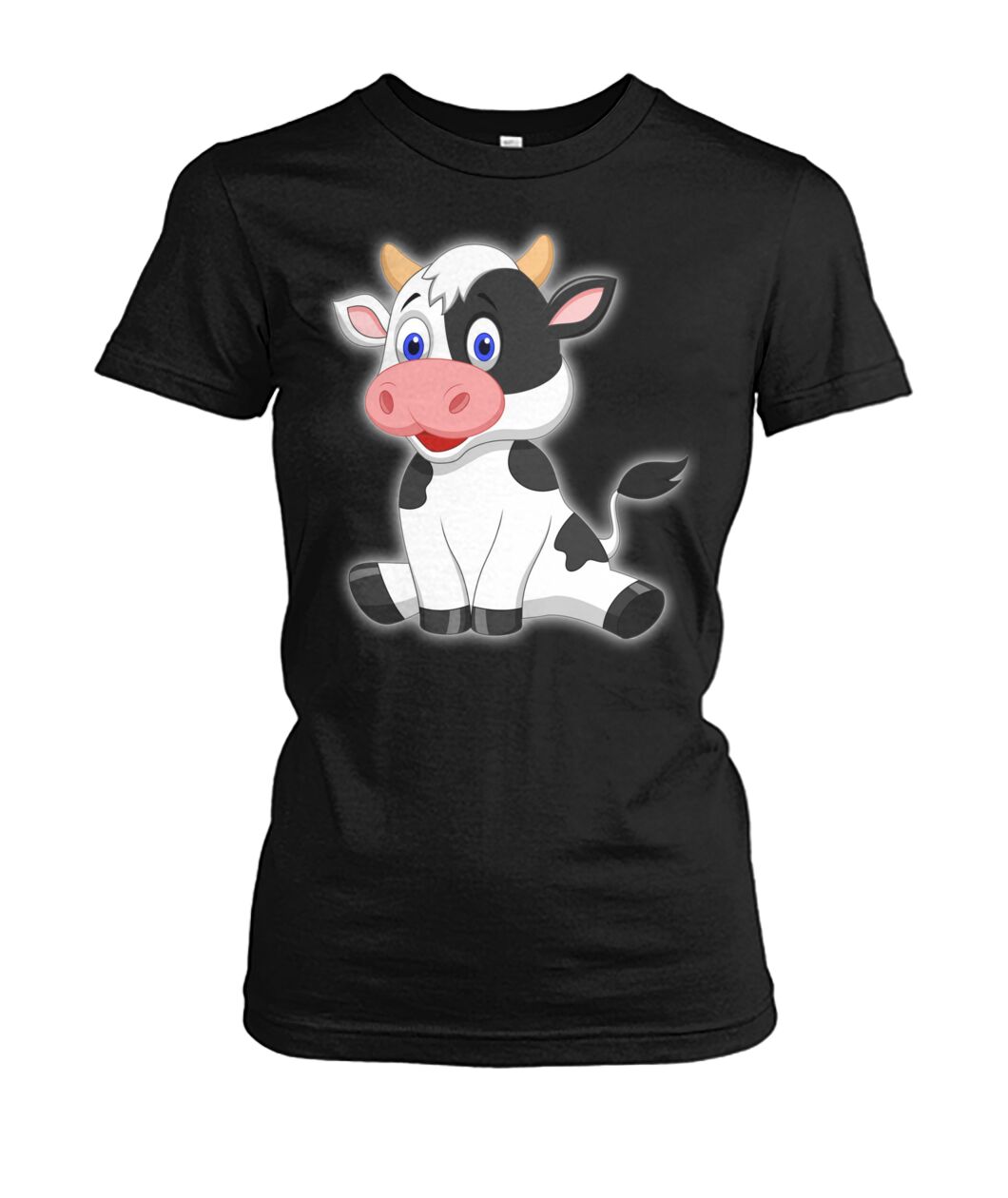 Cute cow  - Men's and Women's t-shirt , Vneck, Hoodies - myfunfarm - clothing acceessories shoes for cow lovers, pig, horse, cat, sheep, dog, chicken, goat farmer