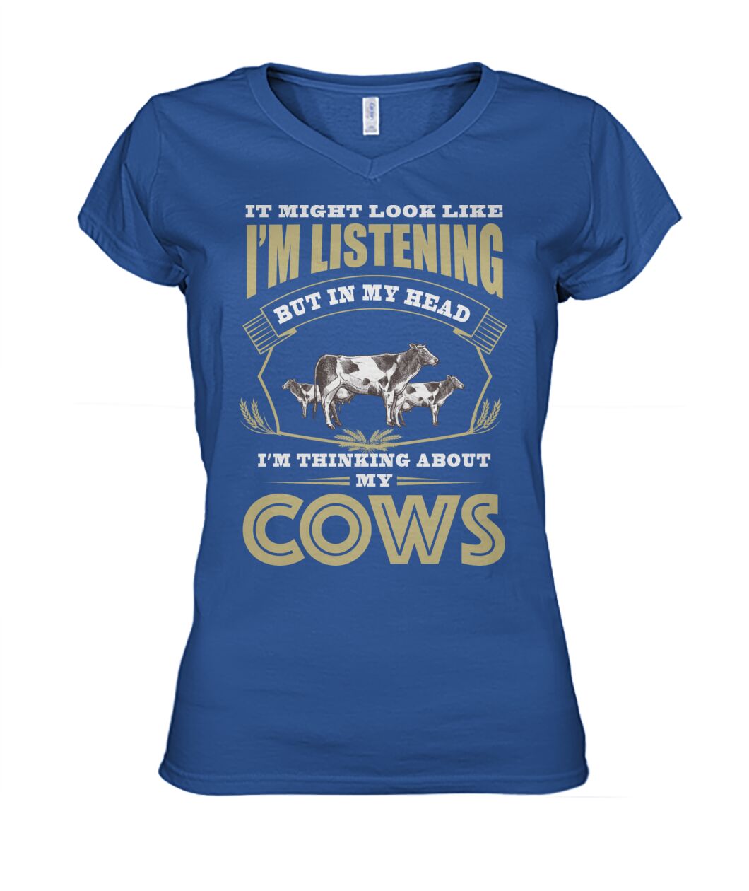 i might look like i'm listening  - Men's and Women's t-shirt , Vneck, Hoodies - myfunfarm - clothing acceessories shoes for cow lovers, pig, horse, cat, sheep, dog, chicken, goat farmer
