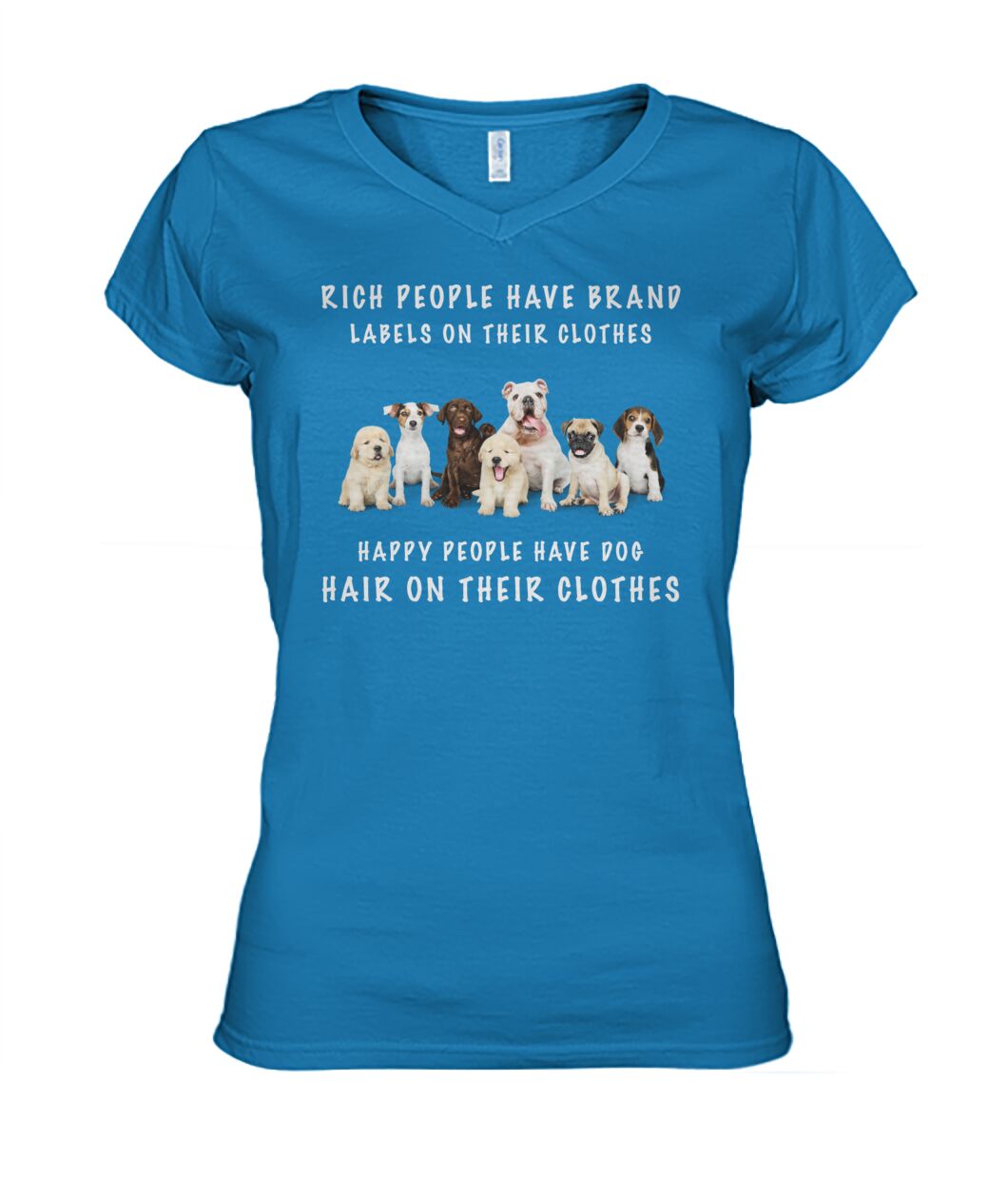 Happy people have dog - Men's and Women's t-shirt , Vneck, Hoodies - myfunfarm - clothing acceessories shoes for cow lovers, pig, horse, cat, sheep, dog, chicken, goat farmer