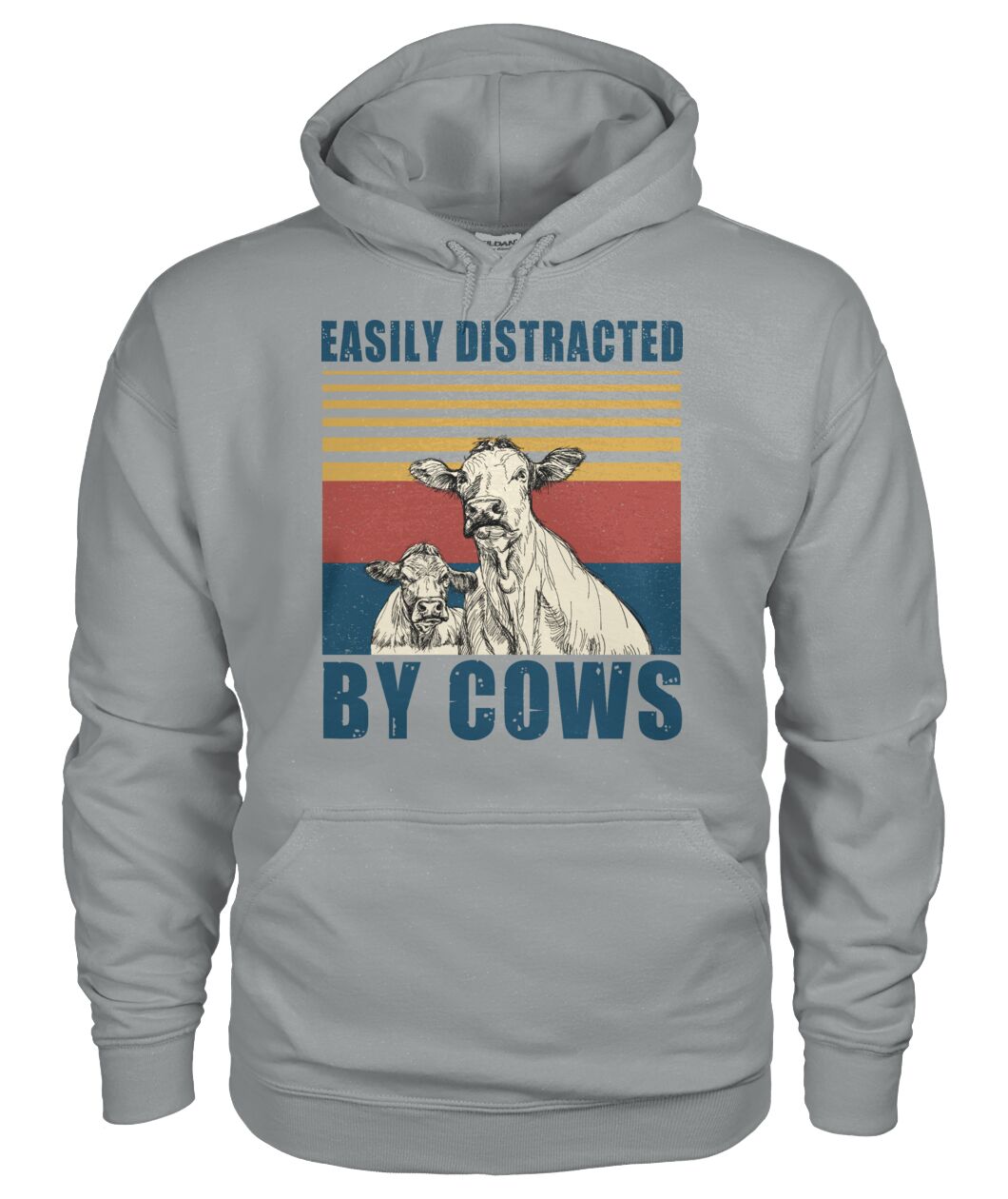 Easily distracted by cows  - Men's and Women's t-shirt , Vneck, Hoodies - myfunfarm - clothing acceessories shoes for cow lovers, pig, horse, cat, sheep, dog, chicken, goat farmer