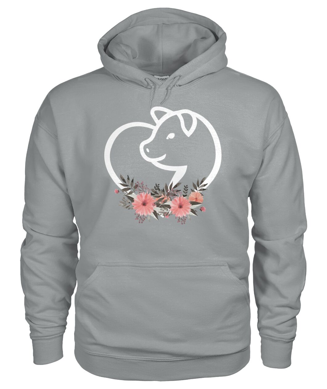 Heart flowers Pig - Men's and Women's t-shirt , Vneck, Hoodies - myfunfarm - clothing acceessories shoes for cow lovers, pig, horse, cat, sheep, dog, chicken, goat farmer