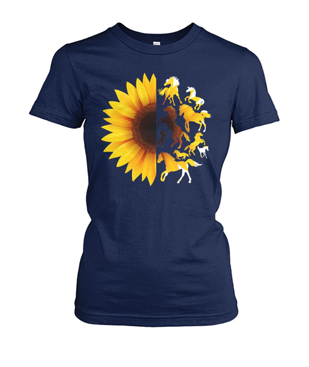 Horse sunflowers - Men's and Women's t-shirt , Vneck, Hoodies - myfunfarm - clothing acceessories shoes for cow lovers, pig, horse, cat, sheep, dog, chicken, goat farmer