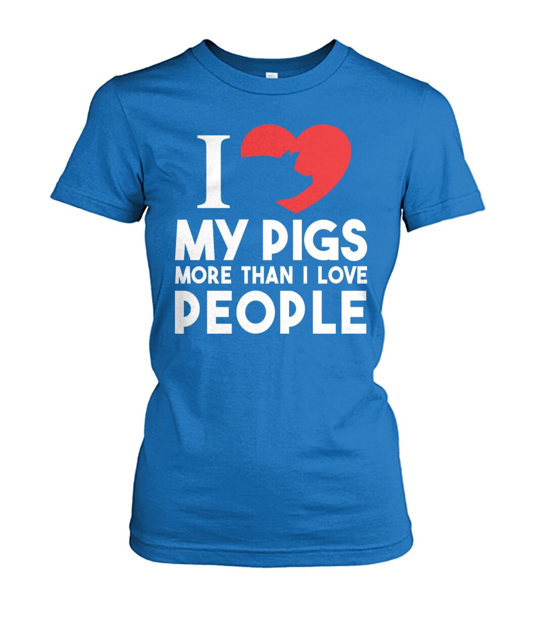 i love pig more than i love people - Men's and Women's t-shirt , Vneck, Hoodies - myfunfarm - clothing acceessories shoes for cow lovers, pig, horse, cat, sheep, dog, chicken, goat farmer