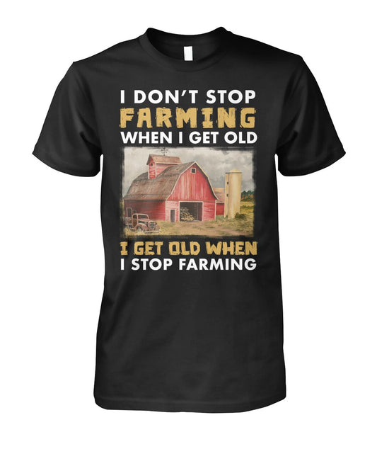 I don't stop farming - unisex  t-shirt , Hoodies - myfunfarm