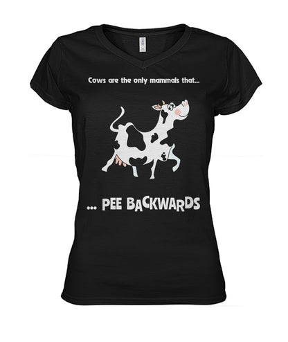 Cows are theonly mammals that..  - Men's and Women's t-shirt , Vneck, Hoodies - myfunfarm - clothing acceessories shoes for cow lovers, pig, horse, cat, sheep, dog, chicken, goat farmer