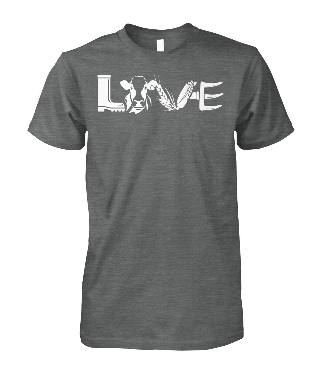 Love cows icon  - Men's and Women's t-shirt , Vneck, Hoodies - myfunfarm - clothing acceessories shoes for cow lovers, pig, horse, cat, sheep, dog, chicken, goat farmer