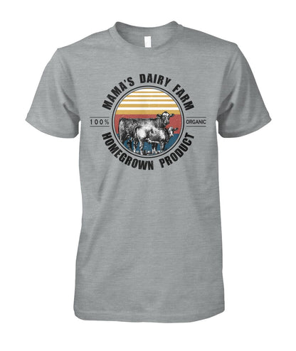 Mama's dairy farm - unisex  t-shirt , mama and kids