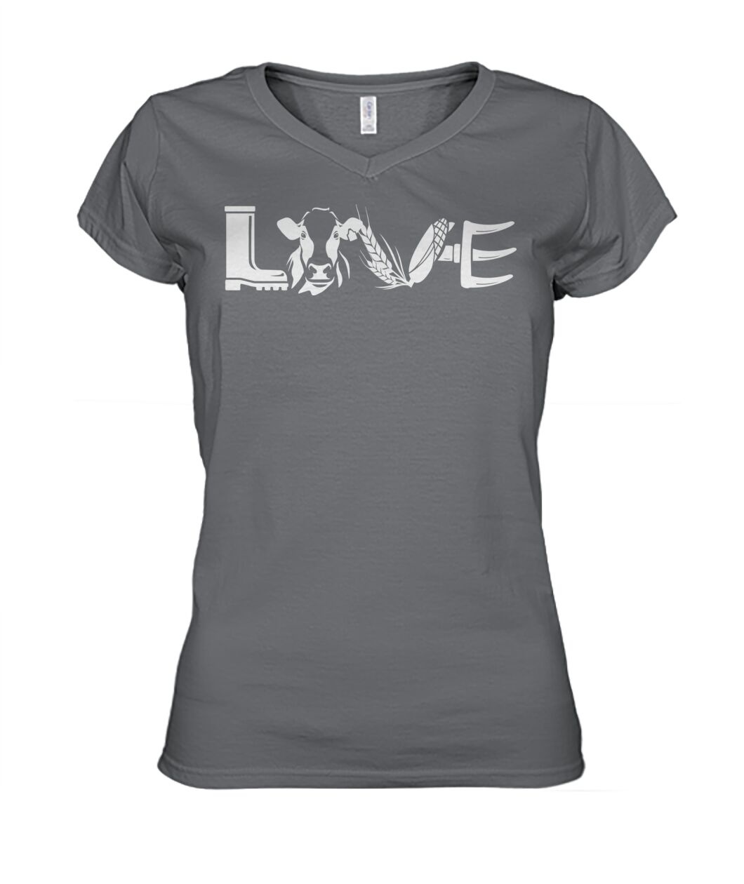 Love cows icon  - Men's and Women's t-shirt , Vneck, Hoodies - myfunfarm - clothing acceessories shoes for cow lovers, pig, horse, cat, sheep, dog, chicken, goat farmer